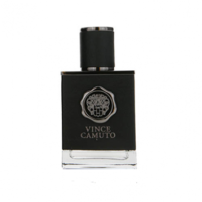 Vince camuto cologne for men. Black faux leather bottle
